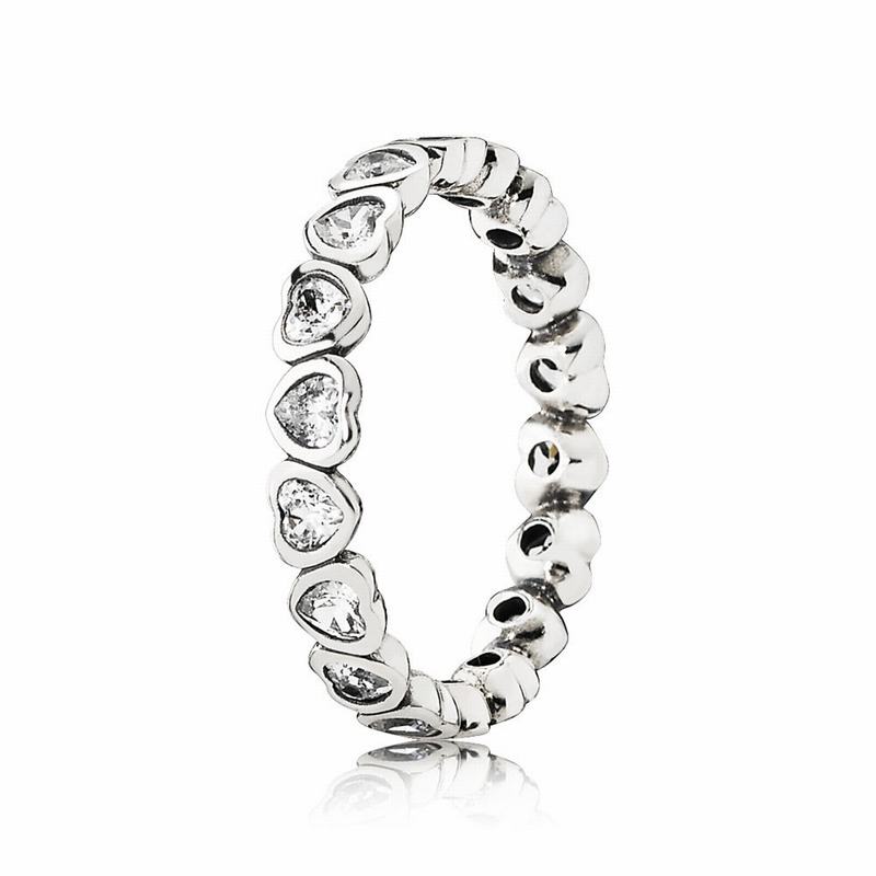 Pandora Forever More Promise Ring - Sterling Silver/Cubic Zirconia - Canada | CR6934WO